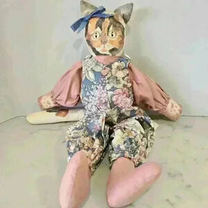 Vintage Miss Prissy's Cat Doll 1986 by Barbara Roberts